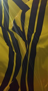 İngiltere 'nin Batı Midlands' ta İngiliz bayrağı. Döngü. 4K Dikey