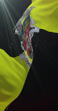 Viana do Castelo, Portekiz. 4K dikey. Döngü