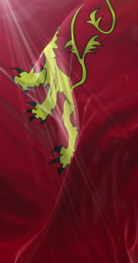 Valletta bayrağı, Malta 'nın başkenti, Loop. 4K Dikey