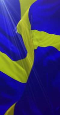 Toulon, Fransa bayrağı. Döngü. 4K Dikey