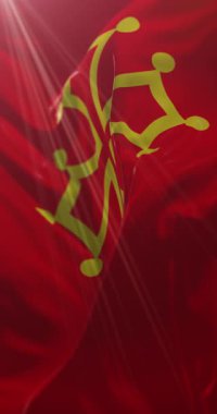 Toulouse bayrağı, Occitania, Fransa. Döngü