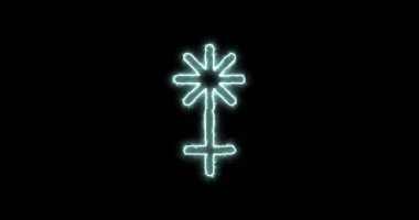 Juno mavi alevinin astronomik sembolü. Döngü