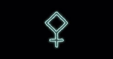 Pallas mavi alevinin astronomik sembolü. Döngü