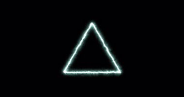 Ateş mavisi alevin simya sembolü. Döngü