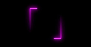 Pembe kare kıvılcım saçıyor. Döngü