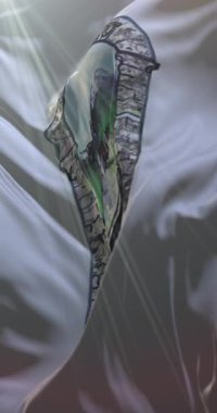 Arnavutluk 'un Şkoder İlçesi bayrağı. Döngü. 4K Dikey