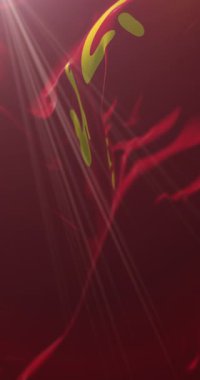 Pekin bayrağı, Çin. 4K dikey. Döngü