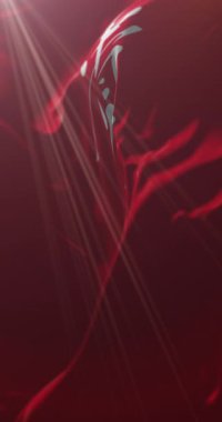 Guizhou bayrağı, Çin. 4K dikey. Döngü