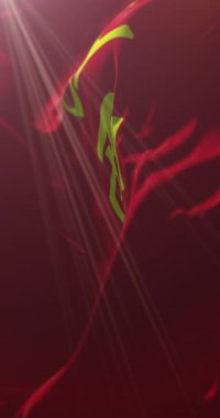 Jiangxi bayrağı, Çin. 4K dikey. Döngü