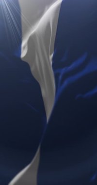 Yacuma, Beni, Bolivya bayrağı. 4K dikey. Döngü