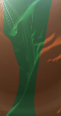 Envigado bayrağı, Antioquia Departmanı, Kolombiya. Döngü. 4K Dikey