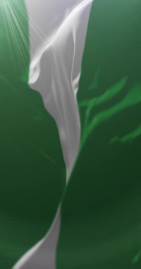 Cesar Departmanı Bayrağı, Kolombiya. Döngü. 4K Dikey