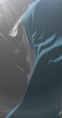 Valle del Cauca Departmanı Bayrağı, Kolombiya. Döngü. 4K Dikey