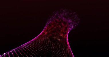 Bir boşlukta hareket eden fraktal noktalar