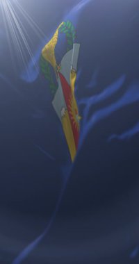 Ancash bölgesi, Peru. Döngü. 4K Dikey