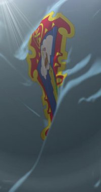 Ayacucho Flag Departmanı, Peru. Döngü. 4K Dikey