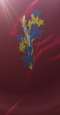 Arequipa bayrağı, Peru. Döngü. 4K Dikey