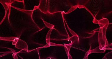 Kırmızı fraktal alan hareket ediyor. Döngü