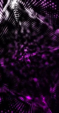 Mor fraktal şekil değiştirme. 4K dikey. Döngü