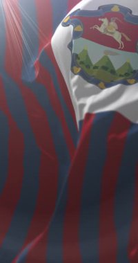 Guatemala Departmanı bayrağı, Guatemala. Döngü. 4K Dikey