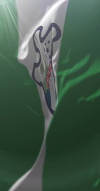 Guatemala Retalhuleu Departmanı bayrağı. Döngü. 4K Dikey