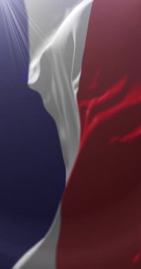 Somoto bayrağı, Madriz Bölümü, Nikaragua. Döngü. 4K Dikey