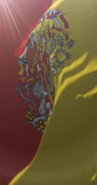 Prag bayrağı armalı, Çek Cumhuriyeti, ilmek. 4K Dikey