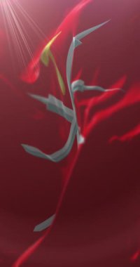 Rusya, Tula Oblastı 'nın Rus federal vatandaşı bayrağı. Döngü. 4K Dikey