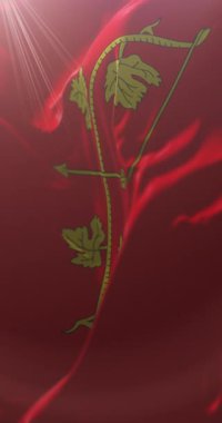 Hnceti bayrağı, Moldova. Döngü. 4K Dikey