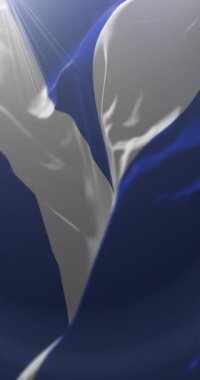 Moldova, Ungheni Bölgesi bayrağı. Döngü. 4K Dikey