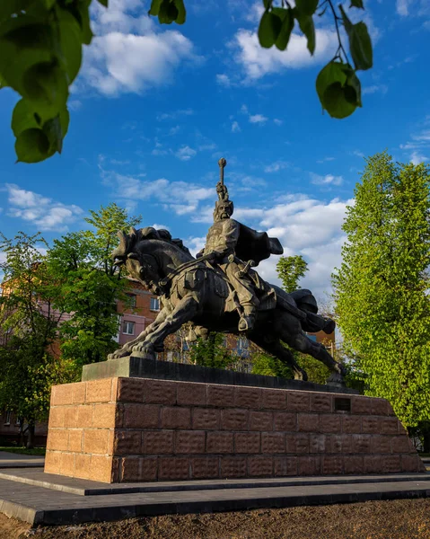 Chmielnicki Ukraina Maja 2023 Pomnik Bohdana Chmielnickiego — Zdjęcie stockowe