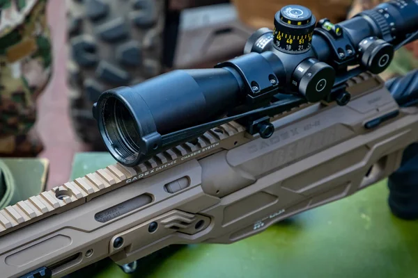 stock image Canada. Ottawa. May 23, 2023. Sniper rifles from the Canadian company Cadex Defense