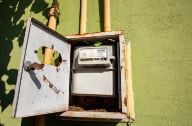 Tüketilen doğalgazın ölçümü için gaz boru sayacı