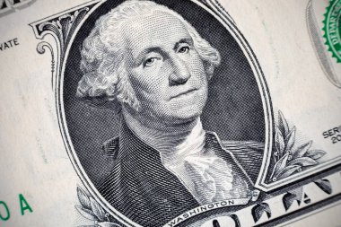 Tasarım amaçlı 1 dolarlık banknot. Amerika Birleşik Devletleri 'nin parası..