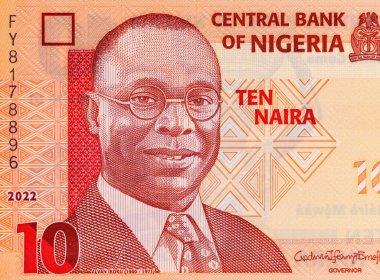 10 Naira Nijerya, 2019. Polimer parası. Nijerya ve Afrika 'nın parası.