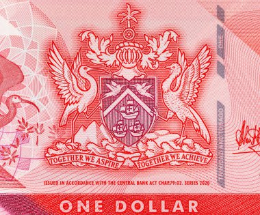 1 Dolar Trinidad ve Tobago, 2020. Polimer parası. Para Trinidad ve Tobago.
