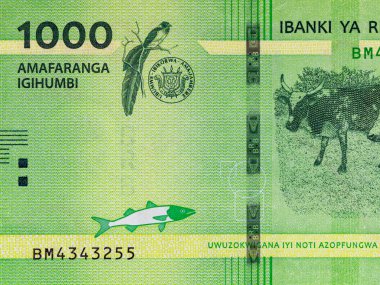 1000 Frank Burundi, 2021. Burundi Cumhuriyeti Ulusal Para Birimi