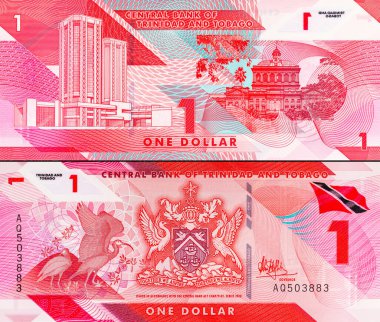 1 Dolar Trinidad ve Tobago, 2020. Polimer parası. Para Trinidad ve Tobago.