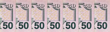 Tasarım amaçlı 50 Amerikan doları. Amerika Birleşik Devletleri 'nin parası. Kağıt fatura elementleri. 