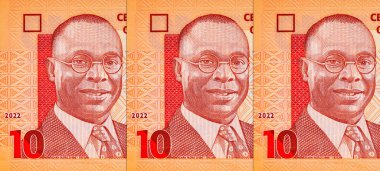 10 Naira Nijerya, 2019. Polimer parası. Nijerya ve Afrika 'nın parası.