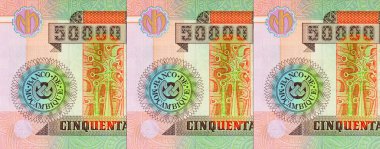 Mozambik 500.000 Meticais 2003 banknotu üzerinde Cahora Bassa hidroelektrik barajı ve Zambezi Nehri üzerindeki elektrik santrali resmi var. Mozambik parası
