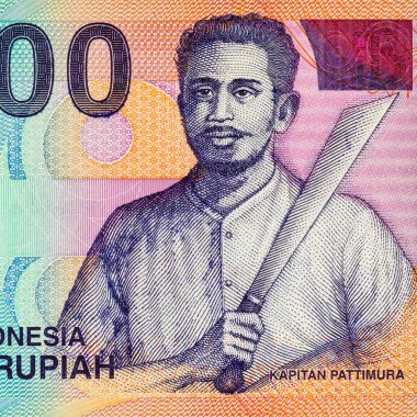 1000 Rupiah Endonezya, 2012, tasarımcılar için parça. Endonezya 'nın parası.