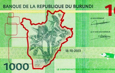 1000 Frank Burundi, 2021. Burundi Cumhuriyeti Ulusal Para Birimi