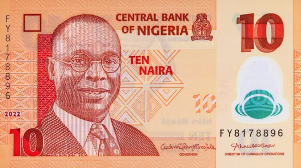10 Naira Nijerya, 2019. Polimer parası. Nijerya ve Afrika 'nın parası.