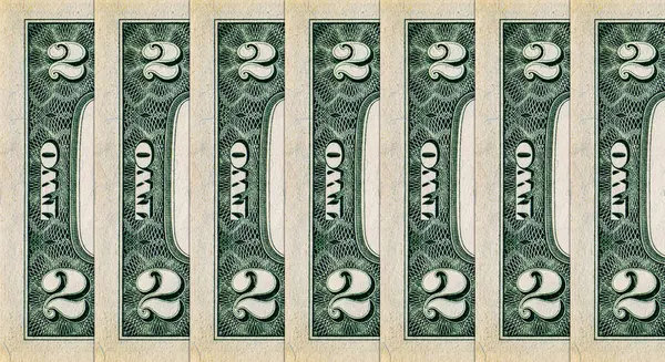 Amerika 'nın 2 dolarlık banknotu. Amerika 'nın kağıt parası. Doların bir parçası