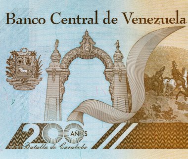 Venezuela 'nın 1000.000 Bolivaresi. Bir milyonluk banknotlar. Venezuela 'nın parası