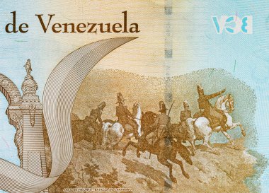 Venezuela 'nın 1000.000 Bolivaresi. Bir milyonluk banknotlar. Venezuela 'nın parası