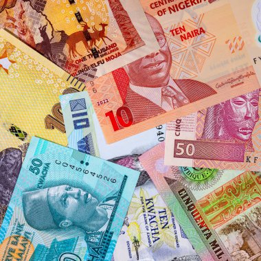 Afrika 'nın parası. Afrika ülkelerinin kağıt banknotları.