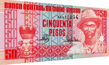 50 peso Gine-Bissau, Pansau Na Isna 'nın portresi. Gine-Bissau 'nun kağıt parası..