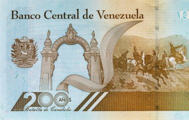 Venezuela 'nın 1000.000 Bolivaresi. Bir milyonluk banknotlar. Venezuela 'nın parası